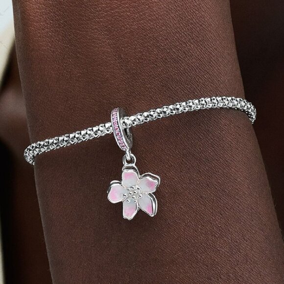 Pandora Cherry Blossom Dangle Charm - Picture 2 of 2